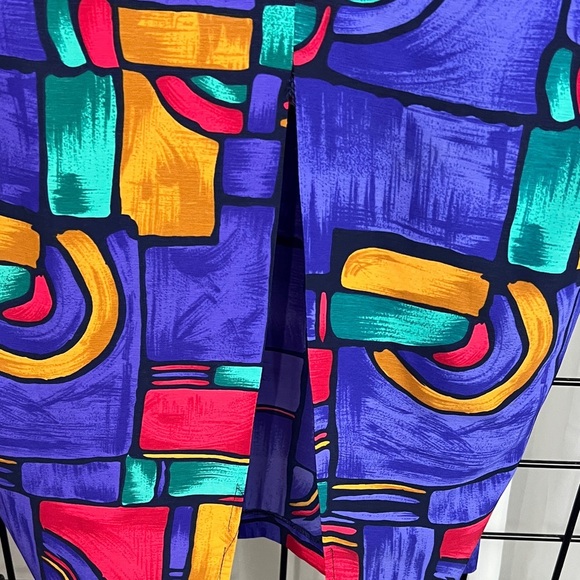 Colorful Geometric Pattern Dress - Picture 7 of 8